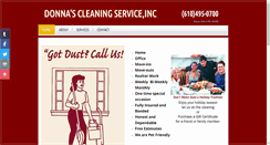 Desktop Screenshot of donnascleaningserviceinc.com